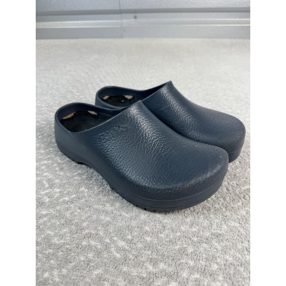 Birki's Shoes Womens Size 8 Blue Slip On Clog Polyurethane Slip Resistant